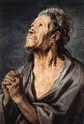JORDAENS, Jacob An Apostle oil on canvas